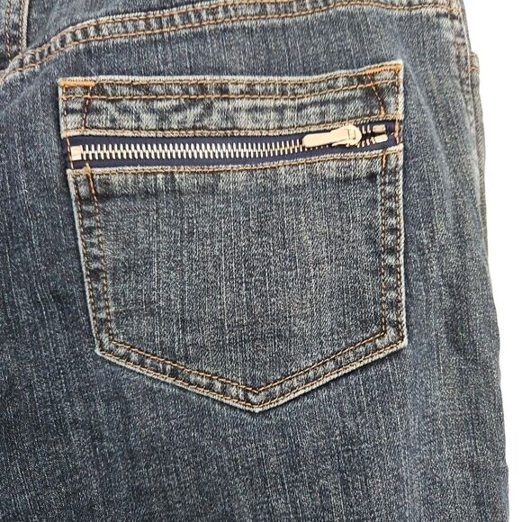 St John Sport Jeans Straight Leg Stretch High Rise Blue Womens 8 - Picture 2 of 6